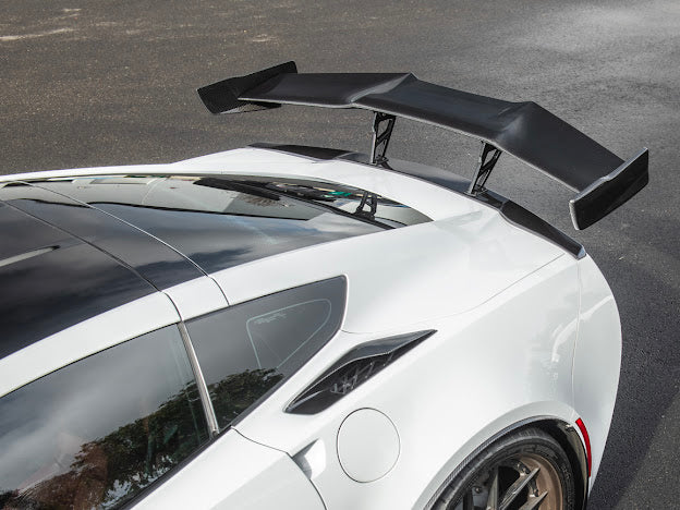 *BLEMISHED-DISCOUNTED* 2014-2019 C7 Corvette - Carbon Fiber "ZR1 Conversion" High Rear Spoiler / Wing Package